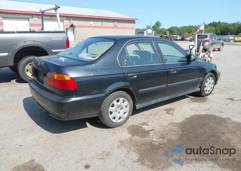 2000 Honda Civic Lx из США, поврежденный, VIN 1HGEJ6575YL060766
